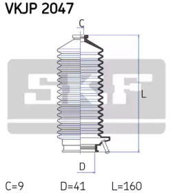 Гофрированный кожух / прокладки SKF для NISSAN BLUEBIRD Station Wagon (WU11) 2.0 D